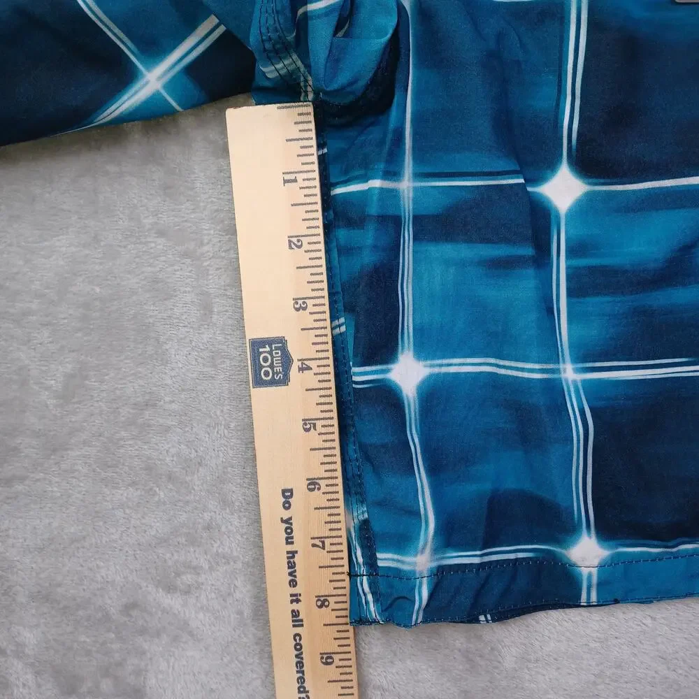 Zeroxposur Swim Board Shorts Mens M Teal Blue UPF 50 Quick Dry 4-Way Stretch NWT